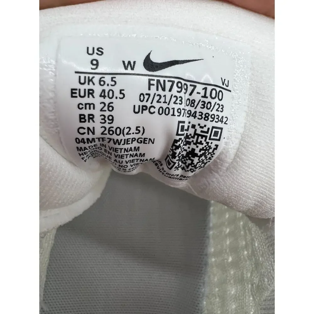 Nike ZoomX Invincible 3 Womens Shoes Size 9 Wide White FN7997-100
